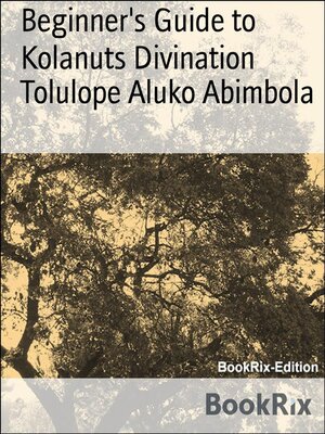 cover image of Beginner's Guide to Kolanuts Divination